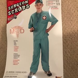 Child Doctor Nurse Scrubs and Lab Coat Costume
